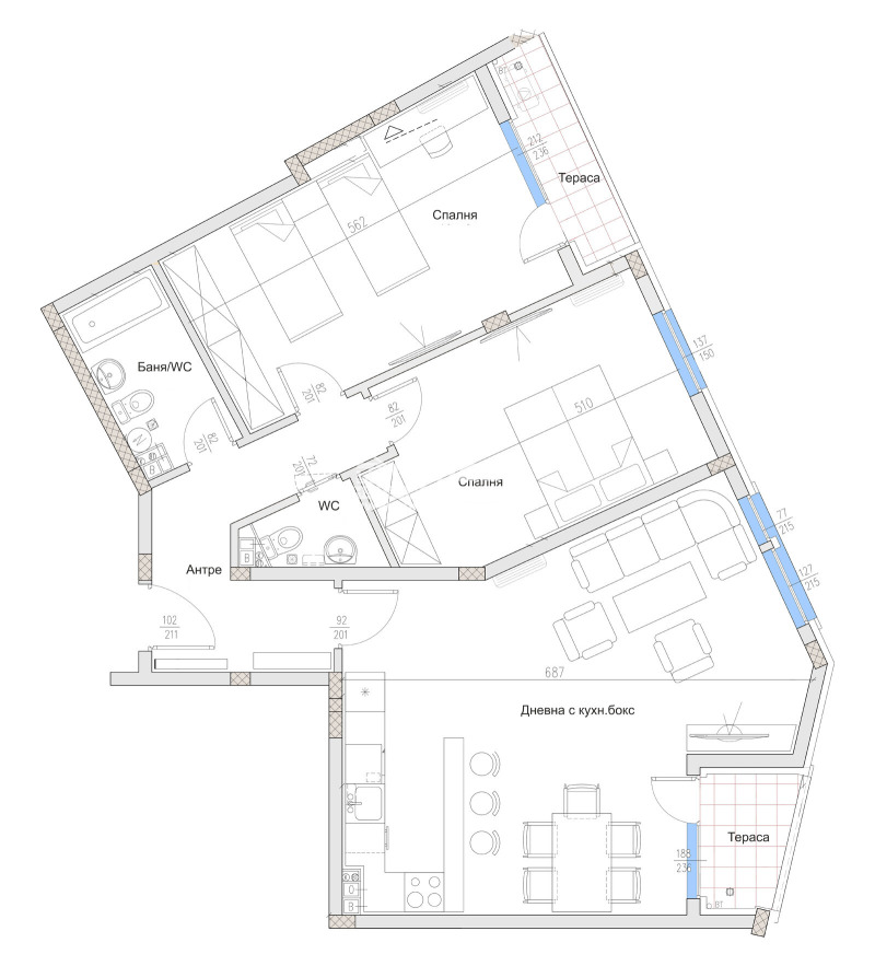 Продава 3-СТАЕН, гр. Пловдив, Център, снимка 5 - Апартаменти - 52560202