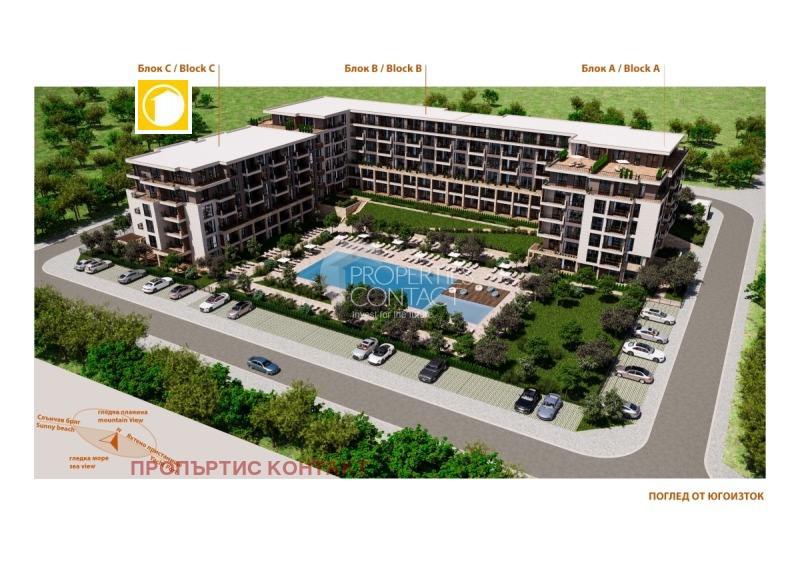 Продава 3-СТАЕН, гр. Свети Влас, област Бургас, снимка 5 - Апартаменти - 53019357