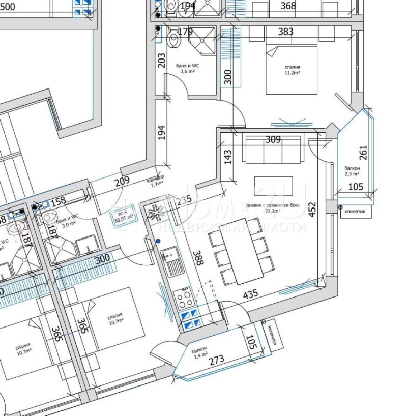 Продава 3-СТАЕН, гр. Варна, м-т Пчелина, снимка 7 - Апартаменти - 53462376