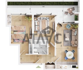 Продава 3-стаен град Пловдив Тракия - [1] 