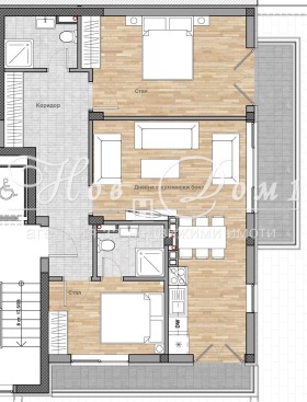 2 Schlafzimmer Goze Deltschew, Sofia