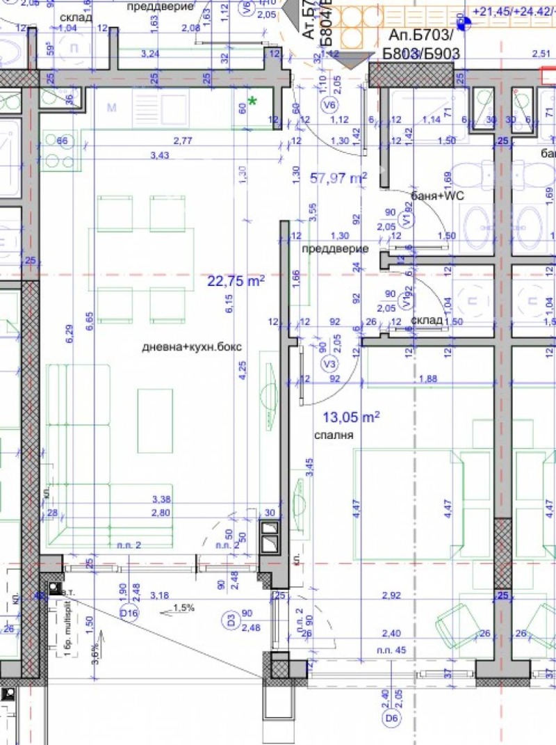 Продава 2-СТАЕН, гр. Бургас, Изгрев, снимка 10 - Апартаменти - 53007346