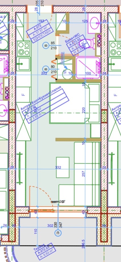 Продава 1-СТАЕН, гр. Шумен, Център, снимка 2 - Aпартаменти - 48291368