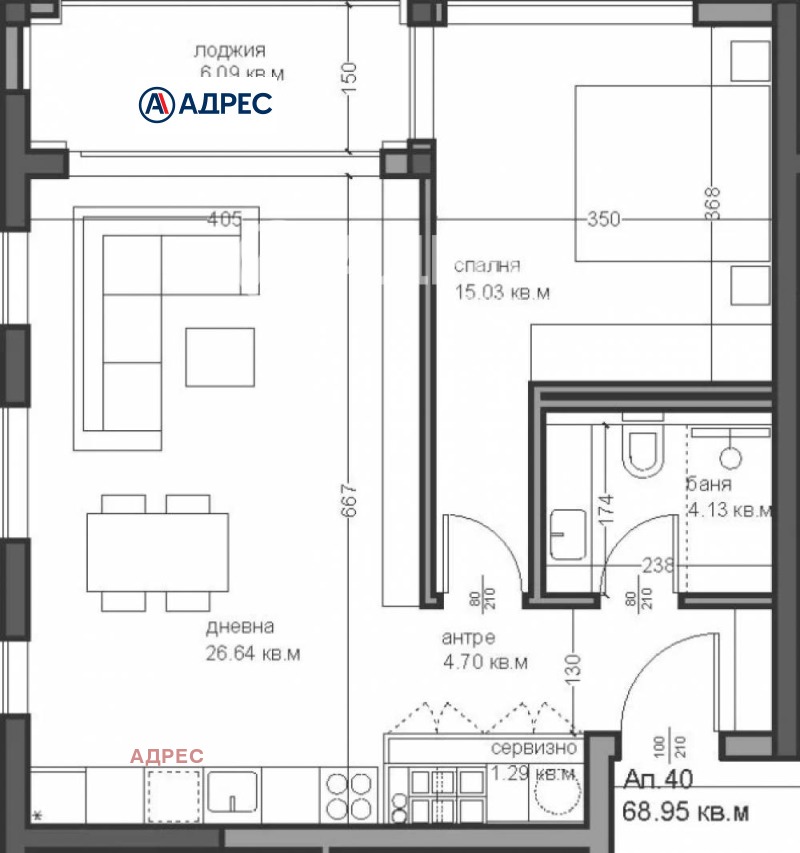 Till salu  1 sovrum Varna , Asparuhovo , 81 kvm | 88220508 - bild [5]
