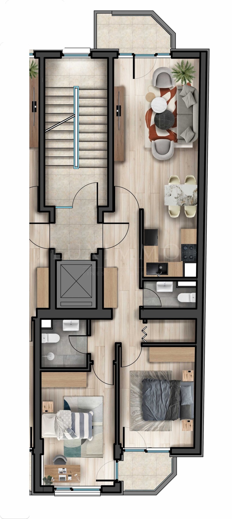 In vendita  2 camere da letto Sofia , Tsentar , 121 mq | 38144791 - Immagine [2]