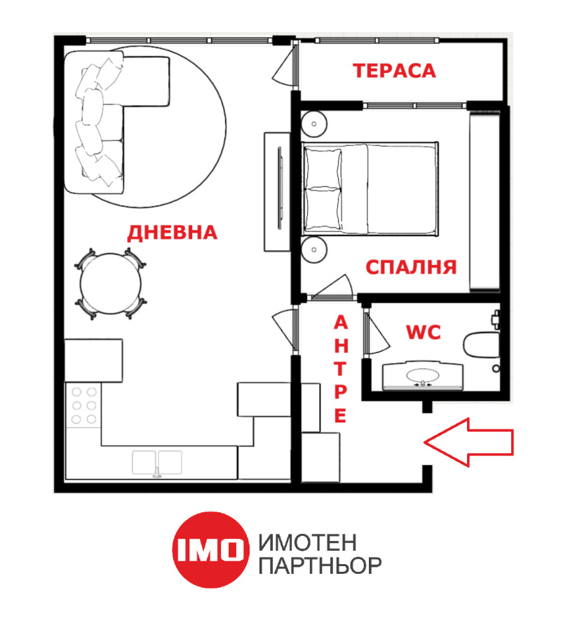 Продава 2-СТАЕН, гр. Бургас, Славейков, снимка 12 - Aпартаменти - 48577569