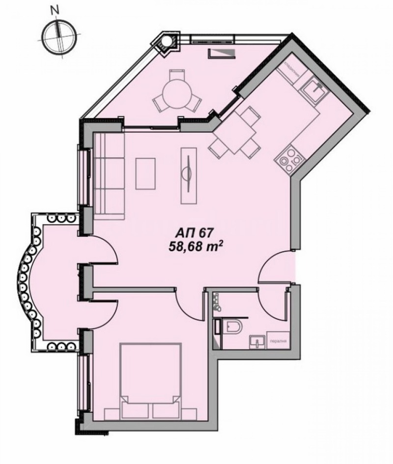 Продава 2-СТАЕН, к.к. Слънчев бряг, област Бургас, снимка 3 - Апартаменти - 53256088