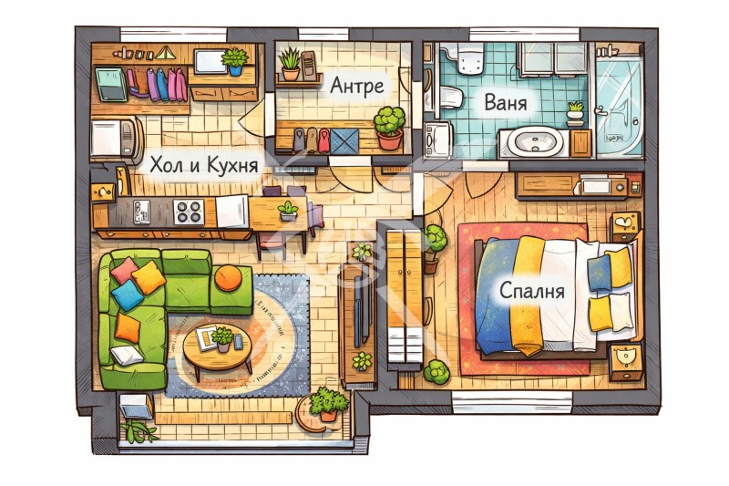 Продава 2-СТАЕН, гр. София, Малинова долина