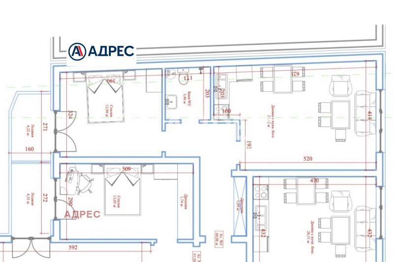 Продава 2-СТАЕН, гр. Варна, Зимно кино Тракия, снимка 5 - Апартаменти - 53536844