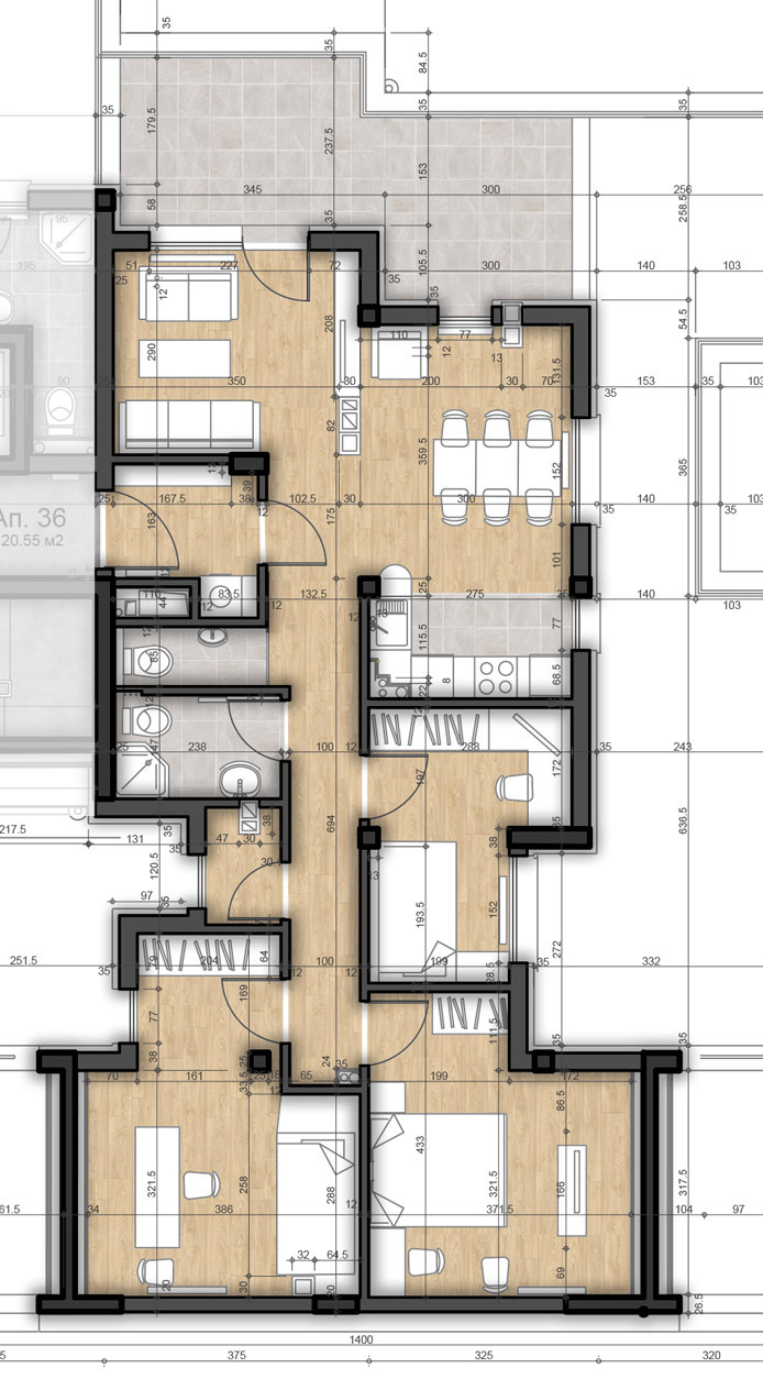 Продаја  3 спаваће собе Софија , Левски В , 152 м2 | 81882245 - слика [2]