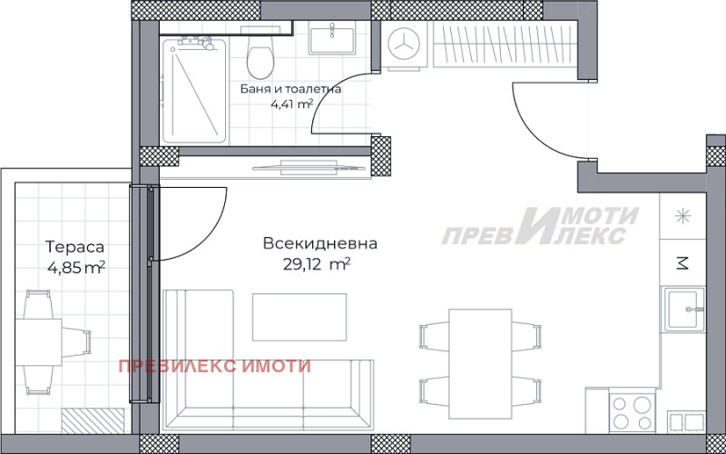 Продава 1-СТАЕН, гр. Пловдив, Остромила, снимка 1 - Aпартаменти - 48117609