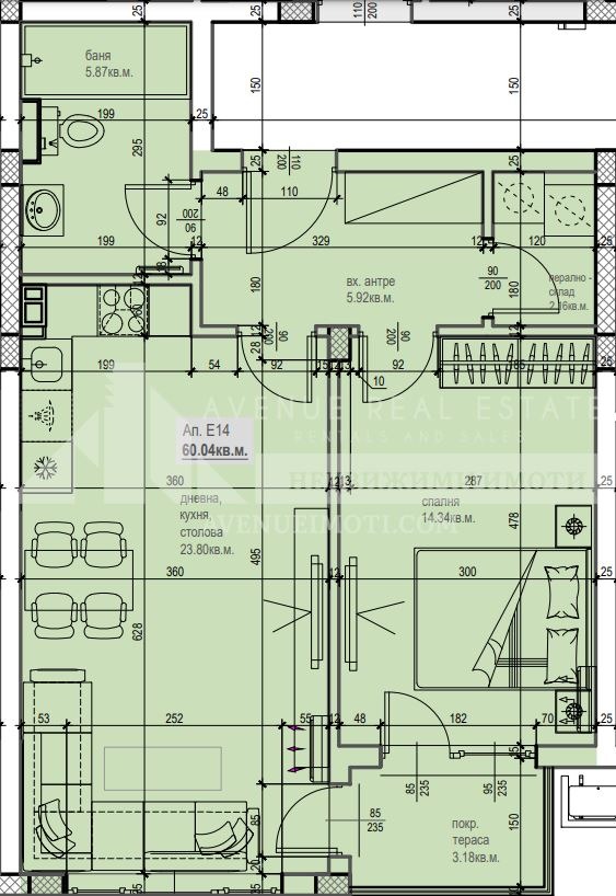 Продава 2-СТАЕН, гр. Пловдив, Остромила, снимка 3 - Aпартаменти - 48362676