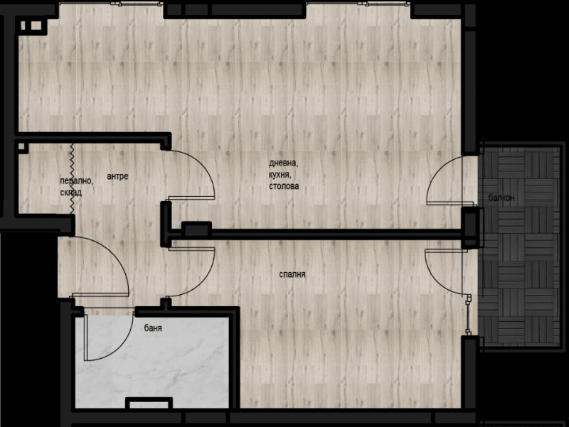 Продава  2-стаен, град Пловдив, Кючук Париж • 78 671 EUR • ID 93470827 — holmes.bg - [1] 