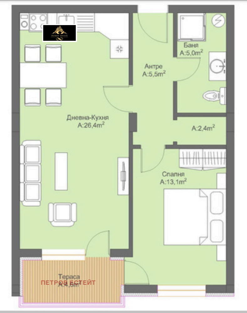 Til salg  2 soveværelser region Pazardzhik , Velingrad , 99 kvm | 55745939 - billede [3]