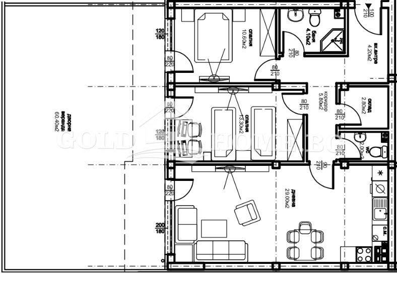 Zu verkaufen  2 Schlafzimmer Plowdiw , Ostromila , 88 qm | 89900204 - Bild [7]