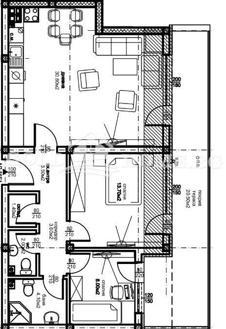 Zu verkaufen  2 Schlafzimmer Plowdiw , Ostromila , 88 qm | 89900204 - Bild [3]