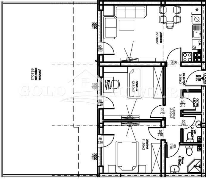 Zu verkaufen  2 Schlafzimmer Plowdiw , Ostromila , 88 qm | 89900204 - Bild [5]
