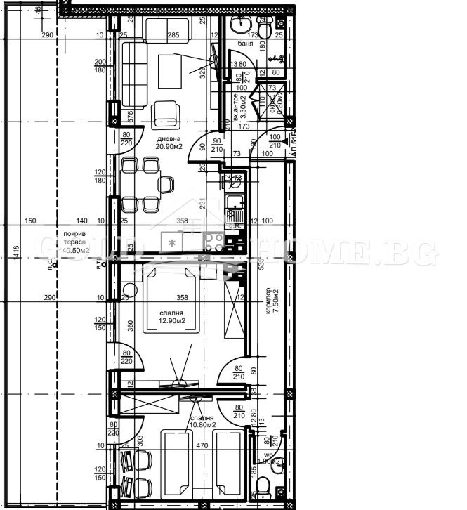 Zu verkaufen  2 Schlafzimmer Plowdiw , Ostromila , 88 qm | 89900204 - Bild [2]