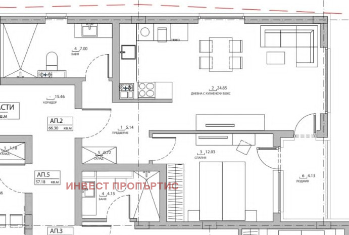 Продава  2-стаен град София , Малинова долина , 80 кв.м | 80297497 - изображение [2]