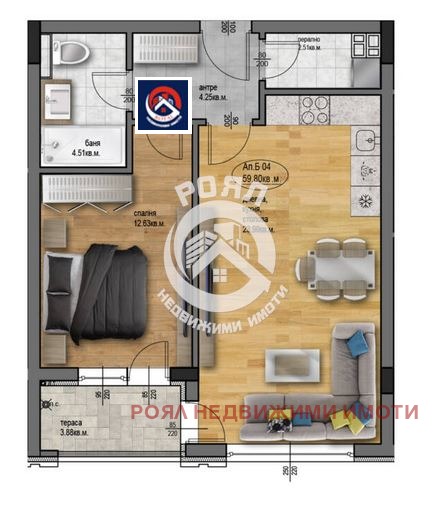 Продава 2-СТАЕН, гр. Пловдив, Остромила, снимка 3 - Апартаменти - 53991773