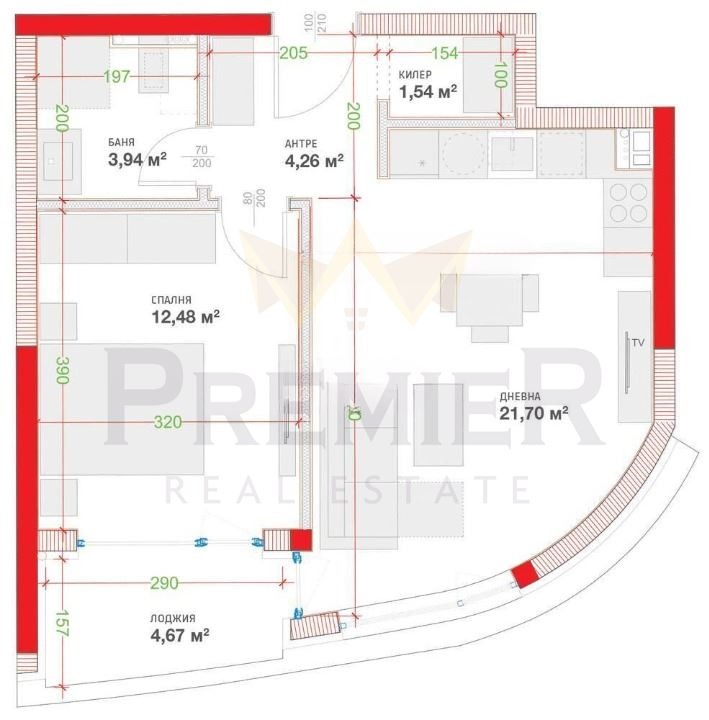 In vendita  1 camera da letto Varna , Troshevo , 70 mq | 42752723 - Immagine [12]