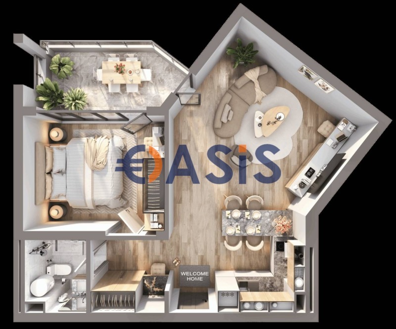 Продава 2-СТАЕН, к.к. Слънчев бряг, област Бургас, снимка 8 - Апартаменти - 52840255