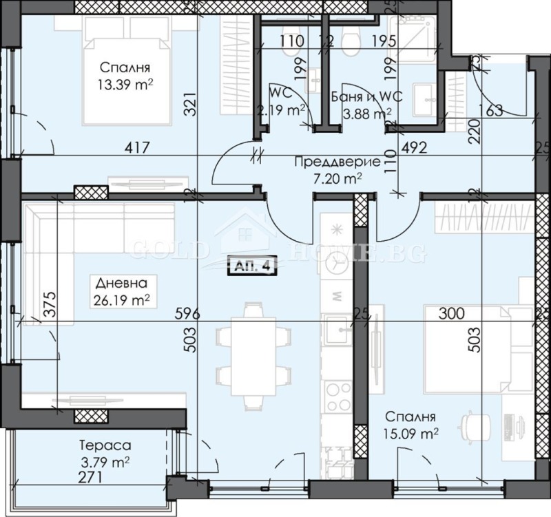 Продава 3-СТАЕН, гр. Пловдив, Тракия, снимка 7 - Aпартаменти - 48233033