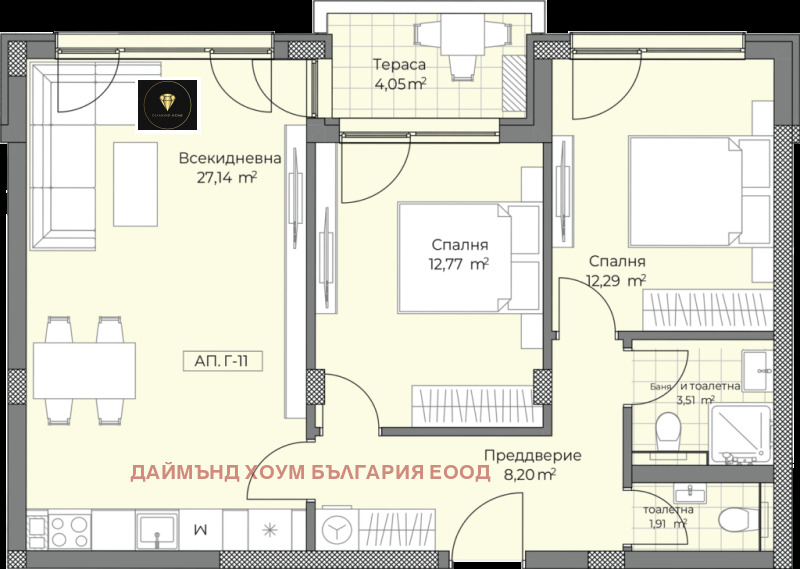 Продава 3-СТАЕН, гр. Пловдив, Остромила, снимка 2 - Aпартаменти - 48715778