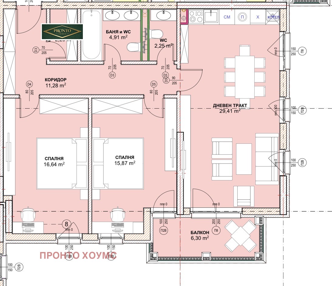 Продава 3-СТАЕН, гр. София, Малинова долина, снимка 8 - Апартаменти - 56251427