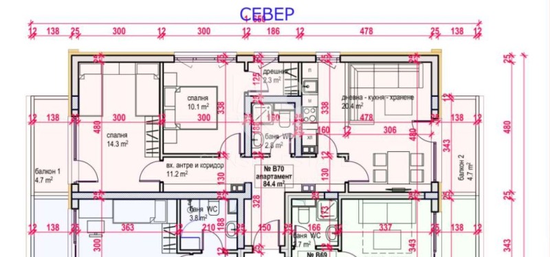 Продава  3-стаен град Бургас , Меден рудник - зона В , 100 кв.м | 57583585 - изображение [3]