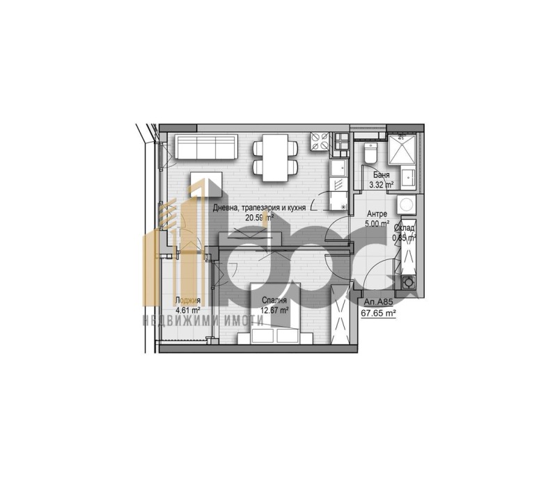 Продава 2-СТАЕН, гр. София, Витоша, снимка 2 - Апартаменти - 53073421