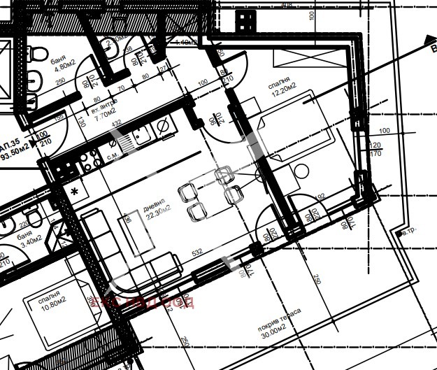 In vendita  1 camera da letto Plovdiv , Iugen , 106 mq | 50748551