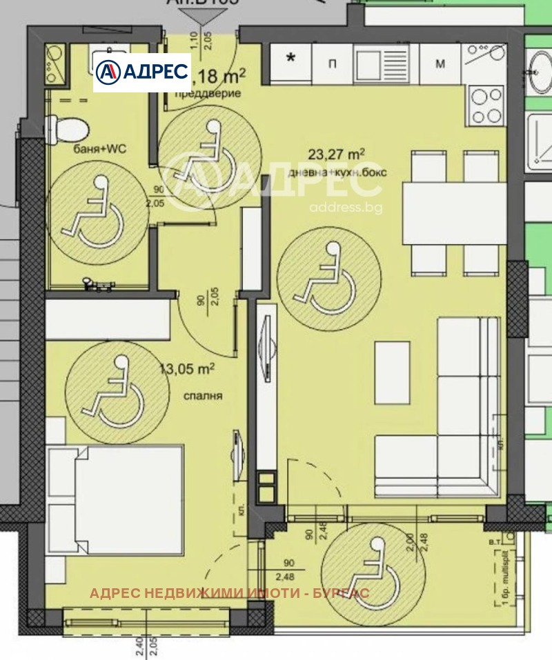 Продава 2-СТАЕН, гр. Бургас, Изгрев, снимка 10 - Апартаменти - 53507065