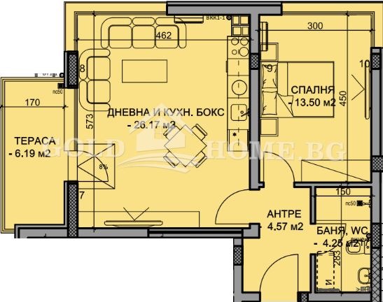 Продава 2-СТАЕН, гр. Пловдив, Южен, снимка 6 - Апартаменти - 56389593