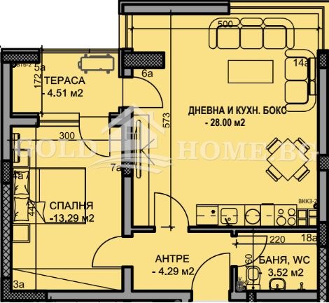 Продава 2-СТАЕН, гр. Пловдив, Южен, снимка 5 - Апартаменти - 56389593