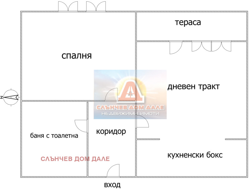 Продаја  1 спаваћа соба Шумен , Центар , 45 м2 | 34557647