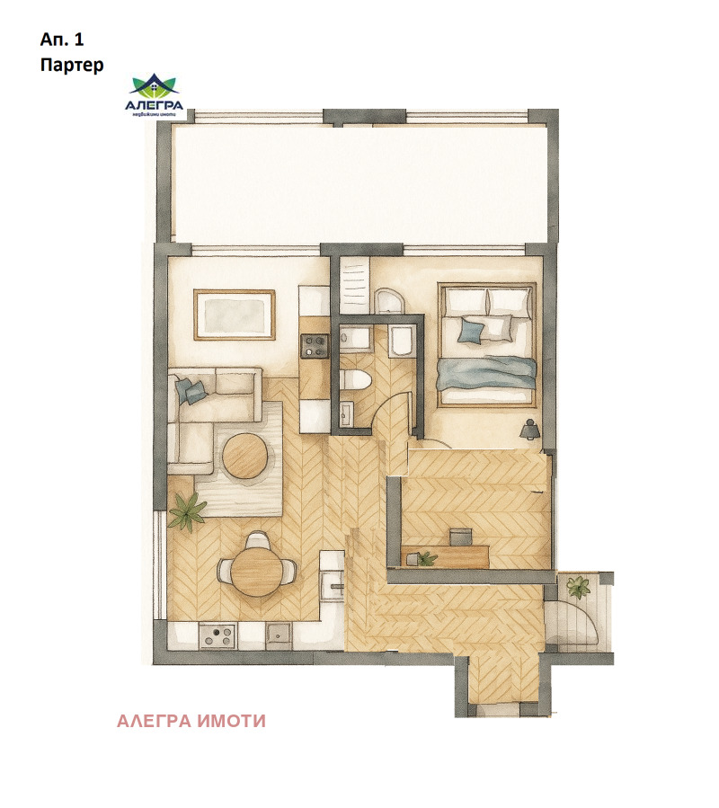 Продава  2-стаен, област Пазарджик, гр. Велинград • 87 950 € • ID 90271434 — holmes.bg - [1] 