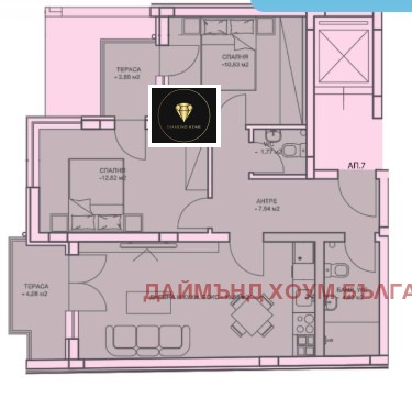 Продаја  2 спаваће собе Пловдив , Центар , 103 м2 | 99892859 - слика [2]