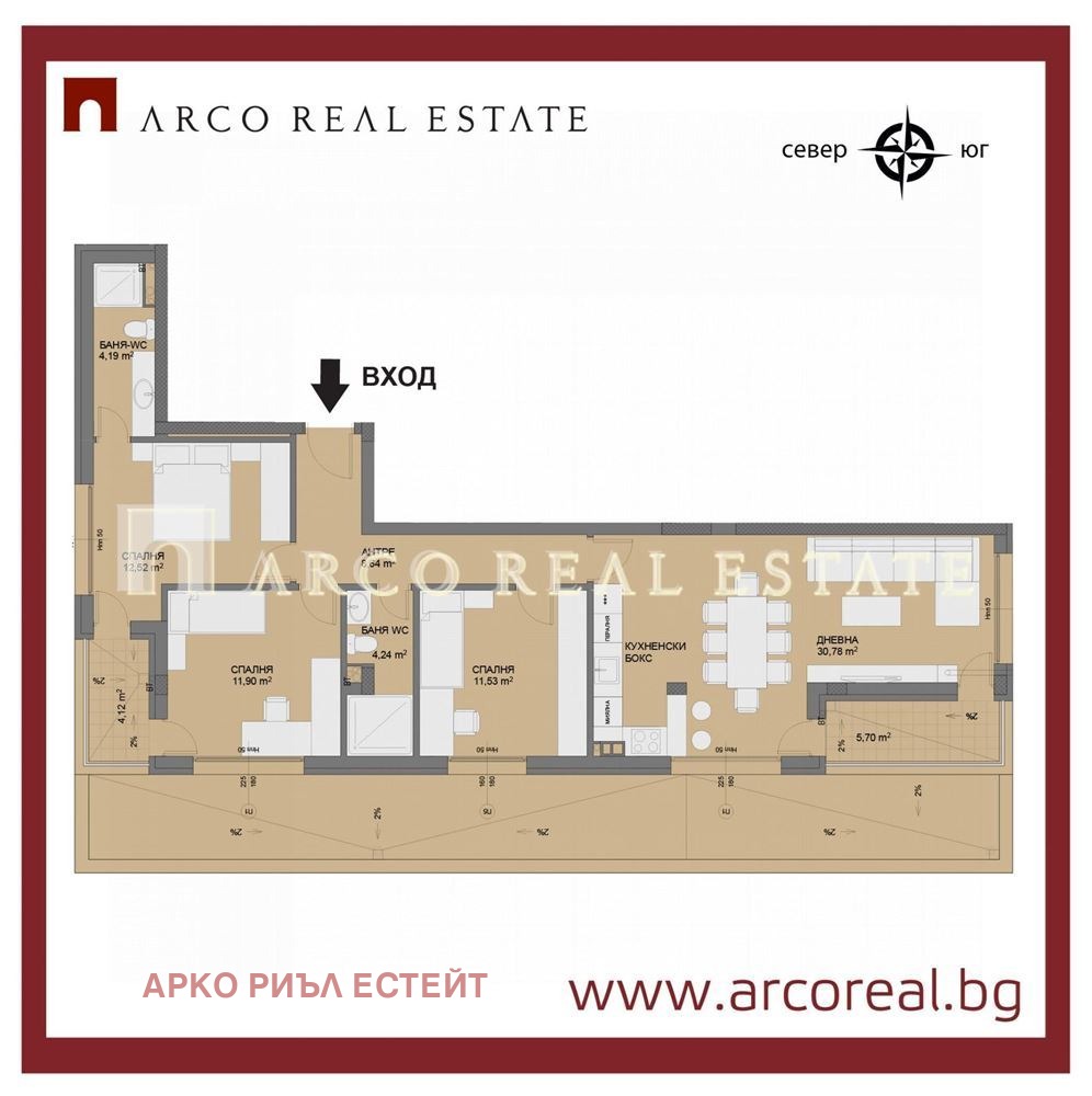 Продава 4-СТАЕН, гр. София, Овча купел, снимка 2 - Апартаменти - 56574701