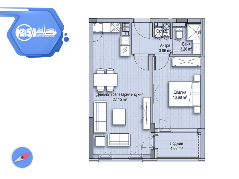 Продава  2-стаен град София , Витоша , 76 кв.м | 47686672 - изображение [2]