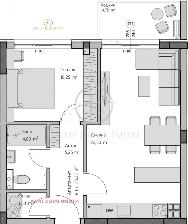 Na prodej  1 ložnice Plovdiv , Christo Smirnenski , 65 m2 | 38261460 - obraz [5]