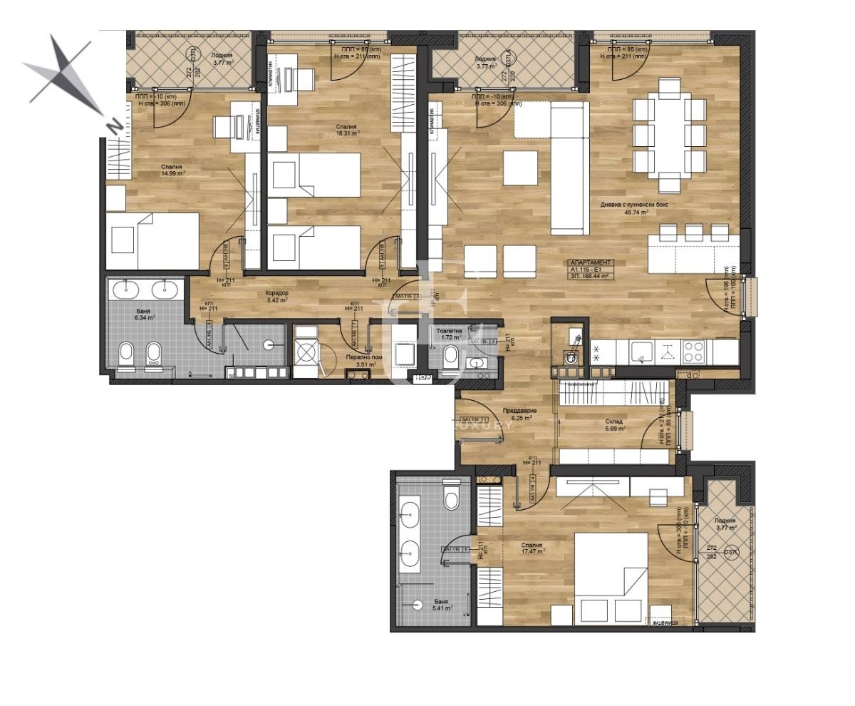 Продава 4-СТАЕН, гр. София, Бояна, снимка 16 - Апартаменти - 53916600
