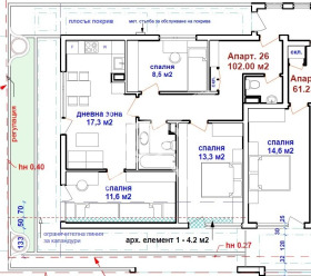 2 Schlafzimmer Zentar, Burgas 1