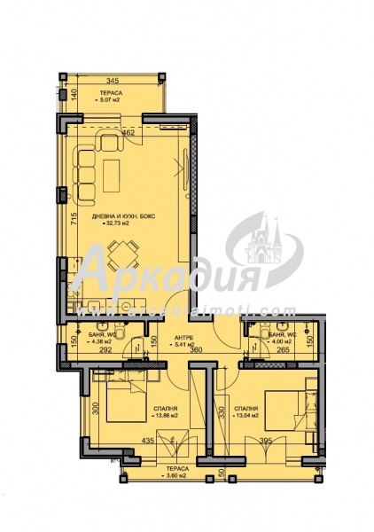 Na prodej  2 ložnice Plovdiv , Christo Smirnenski , 125 m2 | 97665645 - obraz [4]