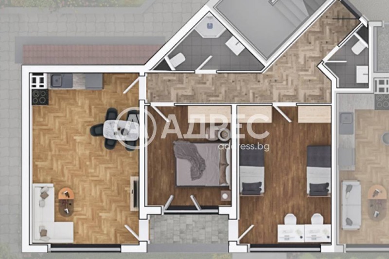 Продава  3-стаен, град София, Овча купел 1 •  214 978 EUR • ID 95846298 — holmes.bg - [1] 