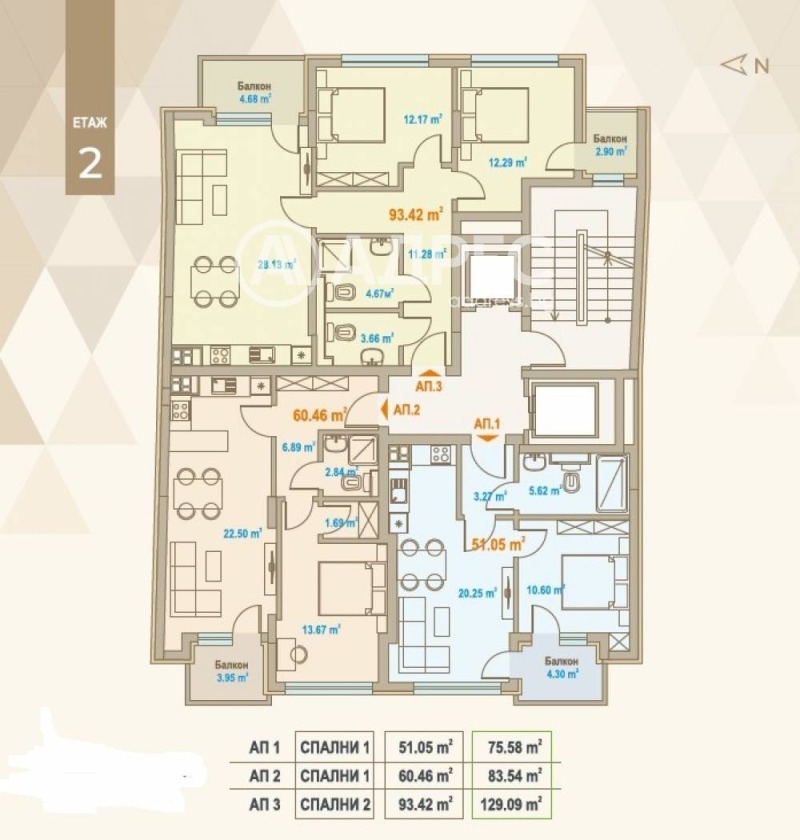 Продава 3-СТАЕН, гр. София, Център, снимка 3 - Апартаменти - 52561187