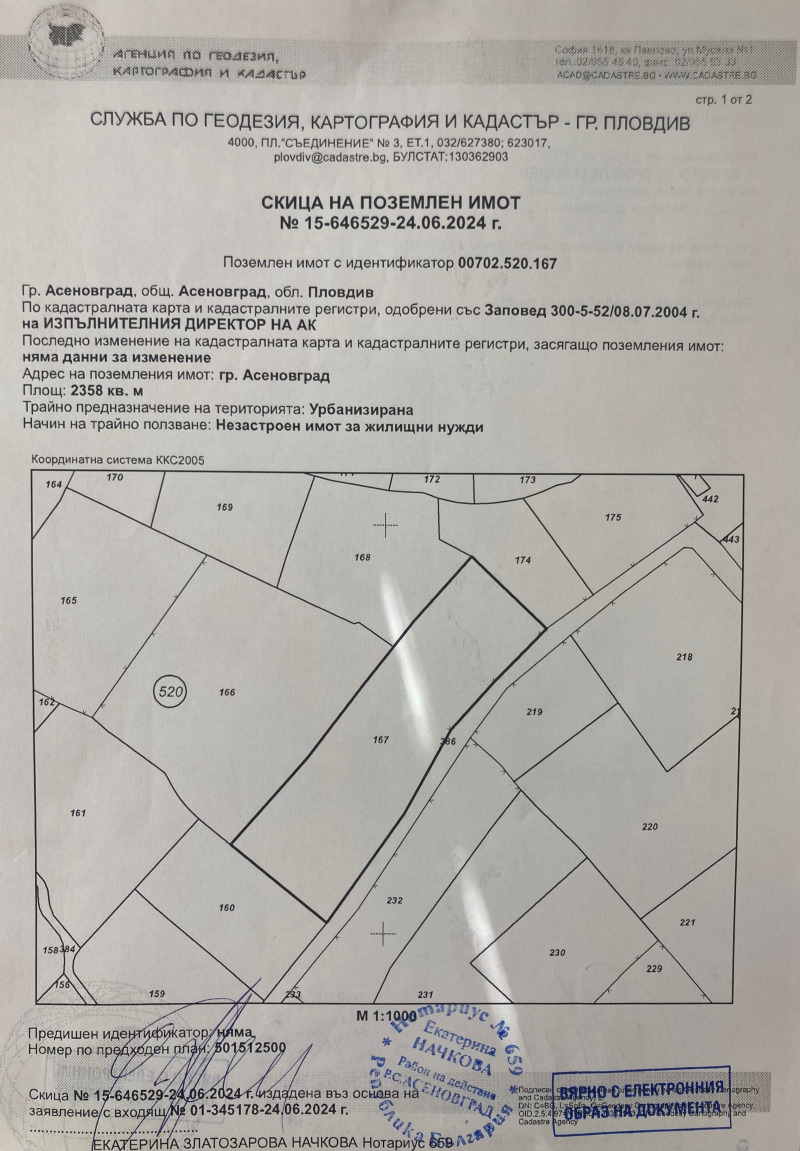 Продава ПАРЦЕЛ, гр. Асеновград, област Пловдив, снимка 1 - Парцели - 47518488