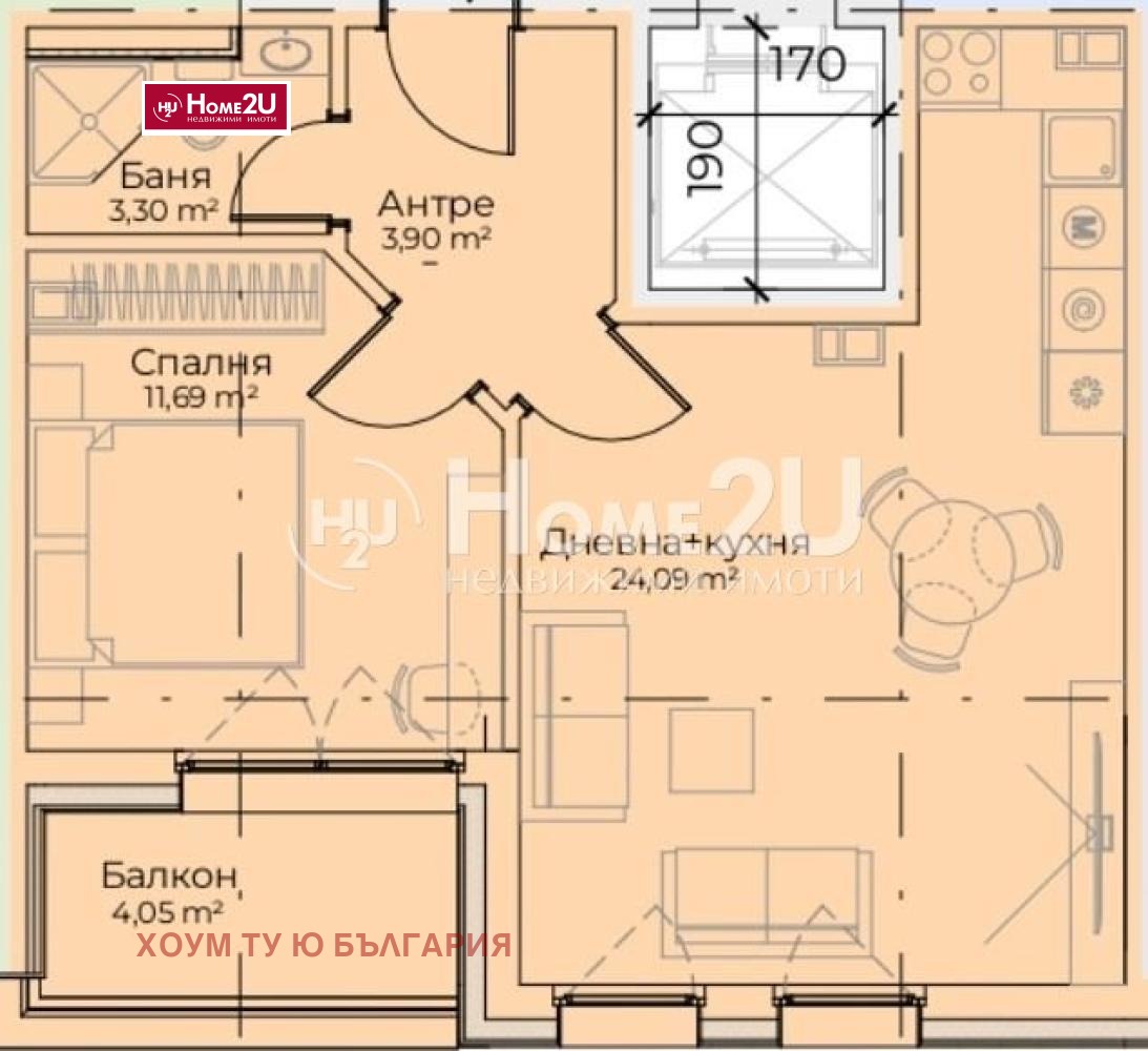 Продава 2-СТАЕН, гр. София, Симеоново, снимка 2 - Апартаменти - 54408046
