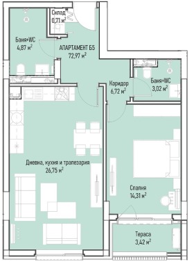 1 dormitorio Mladost 4, Sofia 3