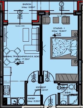 Продава 2-СТАЕН, гр. Свиленград, област Хасково, снимка 2 - Апартаменти - 52716261